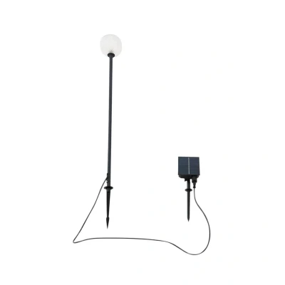 Abbildung von Lindby LED Solarleuchte Brindley, schwarz, Glas, IP65