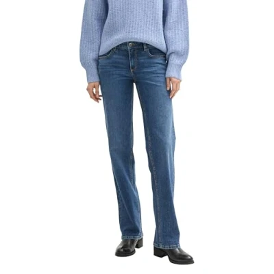 Abbildung von TOM Tailor Jeans Straight Leg, Damen, Größe: 33x30, Used mid stone blue denim