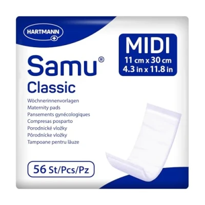 Abbildung von Samu Classic Midi Wöchnerinnen Vorlagen Wochenbettbinden Einlagen 4x56 Stück