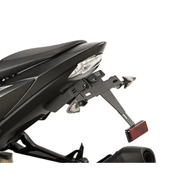 Abbildung von Puig Kennzeichenhalter 9422N für Suzuki GSX S750 17&#039; 18&#039;, S1000 15&#039; S1000F Suzuki, Schwarz