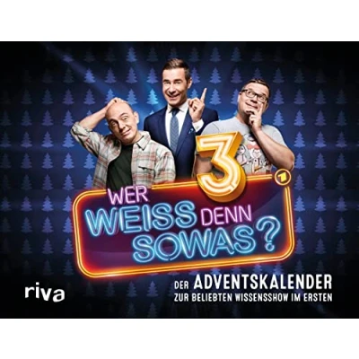Abbildung von Wer weiß denn sowas? 3 Der Adventskalender zur beliebten Wissensshow im Ersten: Trainiere dein Allgemeinwissen Mit spannenden Fragen. Für Quiz Fans. 24 Seiten zum Auftrennen