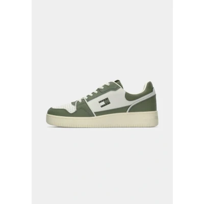 Abbildung von Tommy Jeans Retro Sneaker low, Herren, Größe: 44, Ecru/aruba green Schuhe