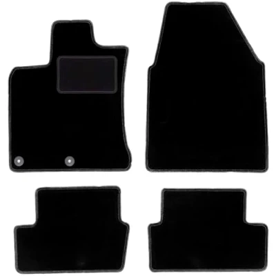 Abbildung von Wielganizator Automatte Passend für Nissan Qashqai I J10 Crossover 2006 2013 Velours Autozubehör Praktische Fußmatte Auto 4 teilig schwarz