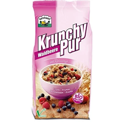 Abbildung von Barnhouse Krunchy Pur Waldbeere, 3er Pack (3 x 750 g Beutel) Bio