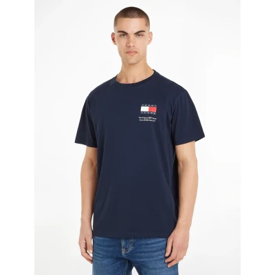Abbildung von Tommy Jeans SLIM FLAG DNA TEE 2 PACK Tshirt print, Herren, Größe: 46, Dark night navy