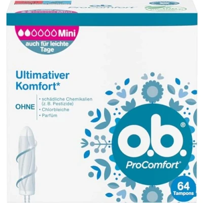 Abbildung von O.b. Procomfort Mini Tampons 64 St