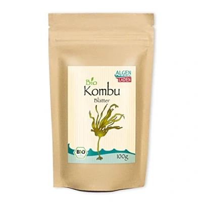 Abbildung von ALGENLADEN BIO Kombu Blätter 100 g essbare Algen Grundlage für Dashi aus dem Atlantik Rohkost Vegan