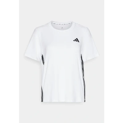 Abbildung von adidas Damen Train Essentials 3 Stripes Workout T Shirt, White/Black, XL