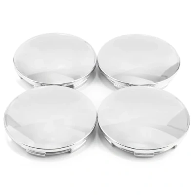 Abbildung von RhinoTuning 4 Stück Satz 68mm Nabendeckel OD ID 62mm Radkappen Radnabendeckel Nabenabdeckung(Chrom)