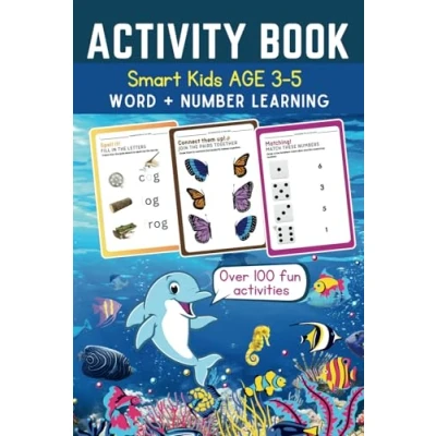 Abbildung von Activity Book of number, letter, word, logic and many more Fun Games for Smart Kids age 3 5: Over 100 Activities Puzzles year olds, 4 olds 5 (Activity Books Children)