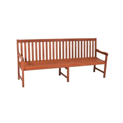 Abbildung von gartenmoebel einkauf Gartenbank Santos 4 sitzer 200cm, Eukalyptus Hartholz, braun geölt, Outdoor
