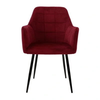 Abbildung von ML DESIGN Stuhl Esszimmerstuhl ergonomisch &amp; gepolstert, Esstischstuhl mit Rückenlehne (Komplett Set, 2 St), Wohnzimmerstuhl Rot Samtbezug Küchenstuhl Polsterstuhl