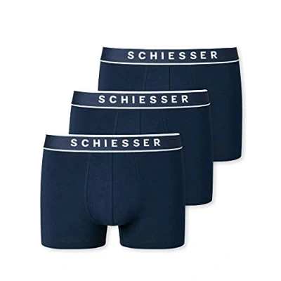 Abbildung von Schiesser 2 PACK Boxershorts, Herren, Größe: Large, Royal