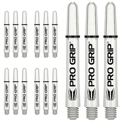 Abbildung von Target Darts 5 x Sätze of Weiß Pro Grip Dartschäfte Mittel 15 Insgesamt