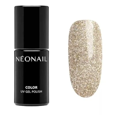Abbildung von NEONAIL UV Nagellack 7,2 ml Gold Orange Smile &amp; Shine Farben Lack Gel Glitzer Nägel Nageldesign Shellack