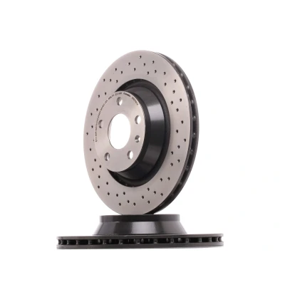 Abbildung von BREMBO XTRA LINE 09.9768.1X Bremsscheibe 310 22 5 gelocht/innenbel. beschichtet mit Schrauben AUDI: TT Coupe, Roadster