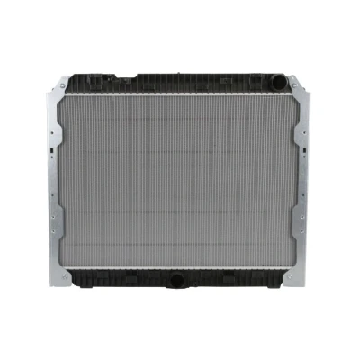 Abbildung von NISSENS 627003 Kühler, Motorkühlung Aluminium 677 960 56 mit Rahmen Kühlrippen gelötet