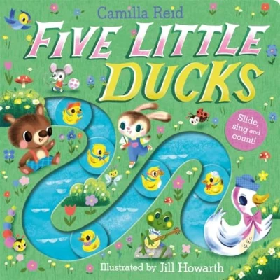 Abbildung von Five Little Ducks: A Nursery Rhyme Counting Book for Toddlers (Slide and Count Books Camilla Reid, 1)