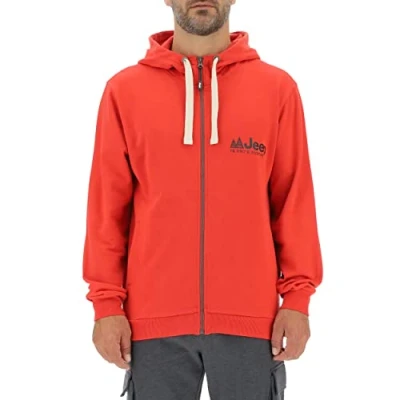 Abbildung von JEEP O102571 K876 J Man Hooded Sweatshirt Full Zip Sleeve Embroidery J22W Deep Blue/Light Gray XL