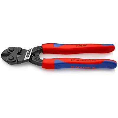 Abbildung von Knipex CoBolt, Bolzenschneiderzange, 5,2 mm, Chrom Vanadium Stahl, Kunststoff, Blau, Rot, 62 mm