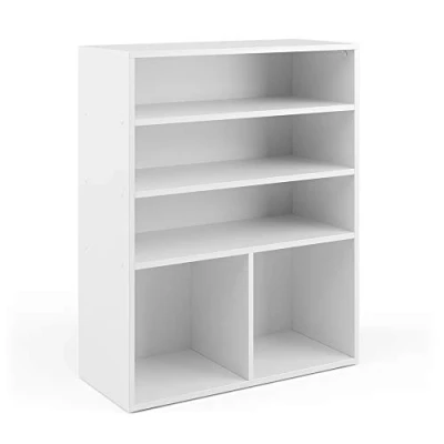 Abbildung von Vicco Bücherregal Luigi, Weiß, 72 x 90.2 cm 2 Fächer