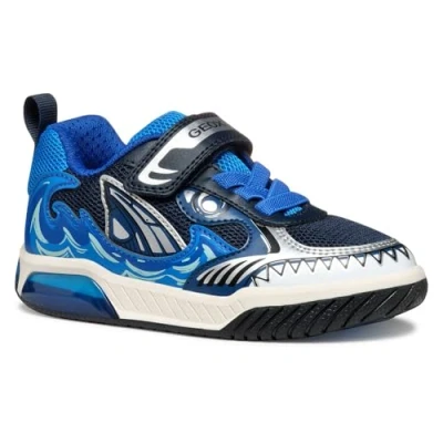 Abbildung von Geox Light UP INEK BOY Sneaker low für Kinder, Größe: 33, Navy/light blue Schuhe