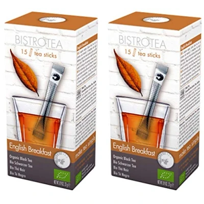 Abbildung von Bistrotea Tee Sticks Bio Schwarztee English Breakfast 2er Pack 30 Teesticks x 1,8g = 54 g