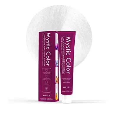 Abbildung von Mystic Color Permanente Cremefärbung mit Arganöl und Ringelblume Langanhaltendes Haarfarbe Extreme Aschblonde Permanent 12.1 100ml
