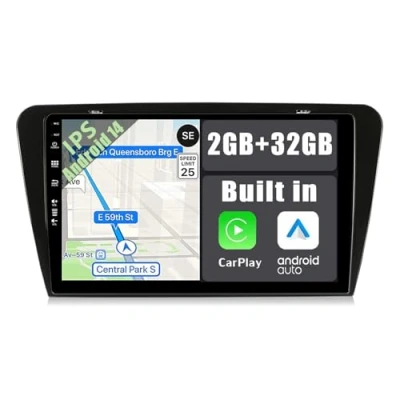 Abbildung von YUNTX Android 14 Autoradio Passt für Skoda Octavia (2014 2018) 10,1 Zoll Kostenlose Rückfahrkamera &amp; Canbus GPS 2 Din Unterstützt DAB+ / Lenkradsteuerung/WiFi/Bluetooth/Carlink/USB