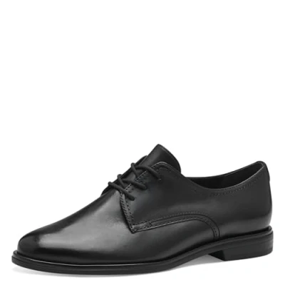 Abbildung von Tamaris Damen Klassische Ballerinas, Frauen Flats,TOUCHit Fußbett,Slip ons,klassisch elegant,Ballerinen,Pumps,Halbschuhe,Slipper,Black Leather,38 EU