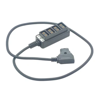 Abbildung von YiQinzcxg D Tap Stecker auf Punkt Vier Buchsen Verteiler Batterieumwandlungskabel 4 Port Buchse Adapter Kamera Zubehör