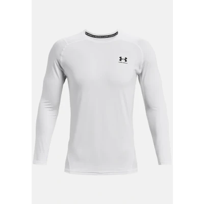 Abbildung von Under Armour HG Fitted LS Langarmshirt, Herren, Größe: XL, White