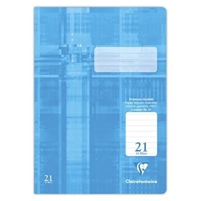 Abbildung von 25 x Clairefontaine Schulheft A4 Lineatur 21 16 Blatt
