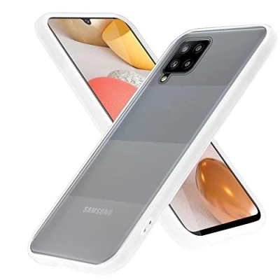 Abbildung von Cadorabo Hülle kompatibel mit Samsung Galaxy A42 5G M42 Schutzhülle TPU Silikon Case Hybrid Matt Design Slim Kratzfest Gummi Rundumschutz für in Transparent