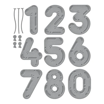 Abbildung von Spellbinders Luftballons geätzte Stanzformen aus der Monster Birthday Collection, Metall, One