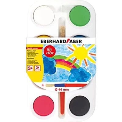 Abbildung von 3 x Eberhard Faber Farbkasten 44mm 8 Farben sortiert