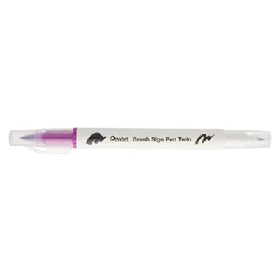 Abbildung von Pentel Brush Sign Pen Doppelspitze Magenta 10 Stück