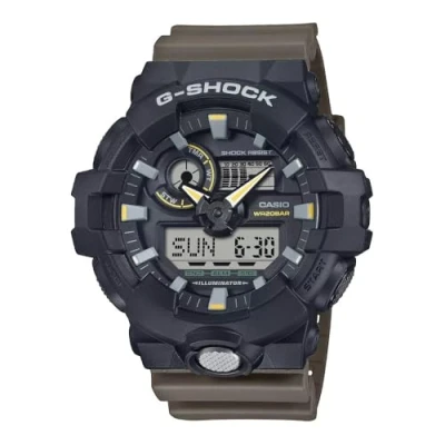 Abbildung von CASIO G SHOCK Chronograph, Quarzuhr, Armbanduhr, Herrenuhr, digital,Resinband,20 bar Wasserdichte