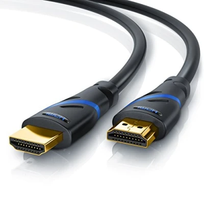 Abbildung von CSL 4k HDMI Kabel 2.0 7,5m (7,5 Meter) Ultra HD @ 60Hz High Speed with Ethernet Full 3D ARC CEC HDCP HDR 18 Gbit s TV Blu ray PS5 Xbox Series X Switch schwarz
