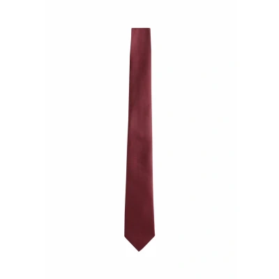 Abbildung von Next SLIM Textured Krawatte, Herren, Größe: One Size, Burgundy red