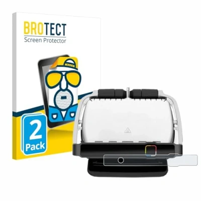 Abbildung von BROTECT Entspiegelungs Schutzfolie für Tefal OptiGrill Elite (2 Stück) Matte Displayschutz Folie, Anti Reflex, Fingerprint