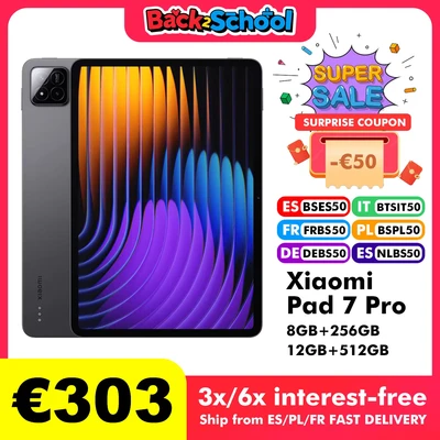 Abbildung von Xiaomi Pad 7 Pro Tablet Snapdragon 8s Gen 3 11.2 &#039;&#039;3,2 k 144hz Display 50mp 32mp Kamera 8850mah Akku