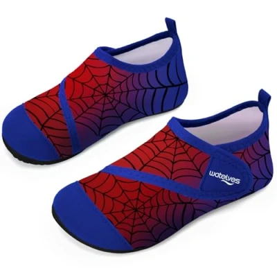 Abbildung von Badeschuhe Strandschuhe Schwimmschuhe Wasserschuhe Junge Baby Aquaschuhe Schnell Trocknend Barfuss Schuh für Kinder Beach Pool（ZZW RotBlau 22/23）