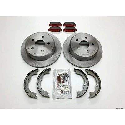 Abbildung von Bremsen hinten Medium Reparatursatz Kompatibel mit Jeep Wrangler JK 2007 2018 BRK/JK/024A