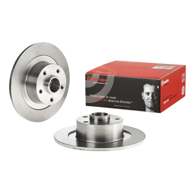 Abbildung von BREMBO 08.B396.27 Bremsscheibe 300, 300 11 5 voll mit Radlagersatz, ABS Sensorring RENAULT: Laguna III Coupe