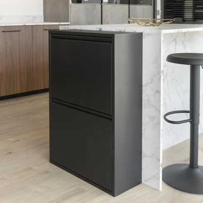 Abbildung von Spinder Design Mülltrennsystem &quot;Gigi&quot;, Metall, Breite 60 cm