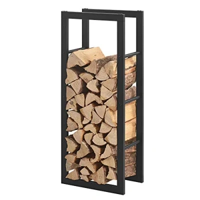 Abbildung von en.casa Kaminholzregal, BxTxH:40x25x100 cm, »Täby« Brennholzregal Metall 40x25x100cm