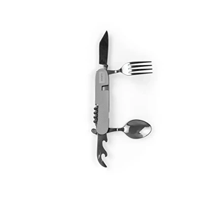 Abbildung von Society Paris Cutlery Multi Tool aus Rostfreiem Stahl in der Farbe Silber, Maße: ca. 4,2cm x 18cm 9,5cm, MT_CMT_SLR