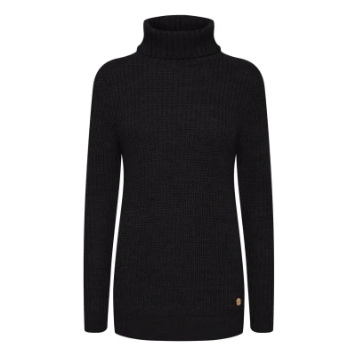 Abbildung von Oxmo Oxnanna Strickpullover, Damen, Größe: Large, Black