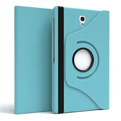 Abbildung von EAZY Case Tablet Hülle für Samsung Galaxy Tab S 8.4 Schutzhülle Zoll Smart Cover Rotationcase zum Aufstellen Klapphülle 360 drehbar mit Standfunktion Tasche Kunstleder Blau
